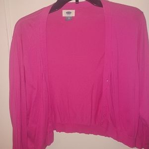 Hot Pink cardigan XL